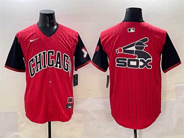 Mens Chicago White Sox Team Big Logo Red Black 2025 City Connect Limited Stitched Jersey,We sell and wholesale Mens Chicago White Sox Team Big Logo Red Black 2025 City Connect Limited Stitched Jersey on line form chian!